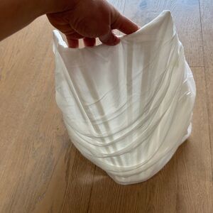 Sheer fabric zipper corset